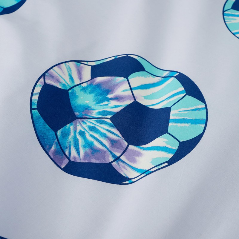 Catherine Lansfield Kids Tie Dye Football Reversible Single Duvet Cover
