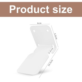 xiruiubao Invisible Bookcase Floating Book Holder Wall - Pack of 2 Stainless Steel Multi-Purpose Floating Shelves for Books with Hidden Holder for Home Office Classroom Library