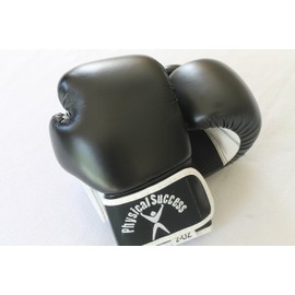 Physical Success Partners Kids Boxing Gloves Black/White 2oz for 2-4 Years Young
