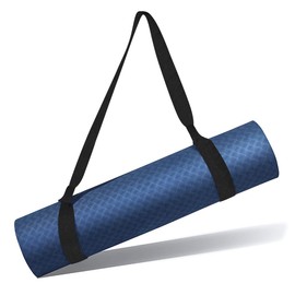 Kissral Yoga Mat Strap Carry Strap Polyester Durable Sling Adjustable for Pilates Exercises Aerobics Outdoor, black