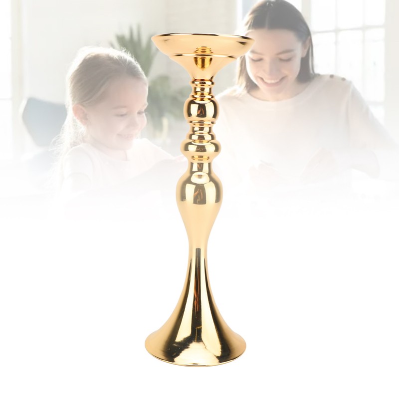 2 Pcs Wedding Flower Stand Exquisite Metal Candle Holder Wedding