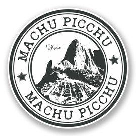 2 x 10cm Machu Picchu Peru Vinyl Sticker Laptop Car Mountain Hike Travel #5960 (10cm x 10cm)