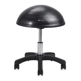 Gaiam Balance Ball Chair Stool, Half-Dome Stability Ball Adjustable Tall Office