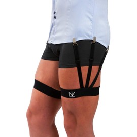 Improved S-Holder 2.0, Premium Shirt Stays with Improved Clasps; Shirt Holders, L