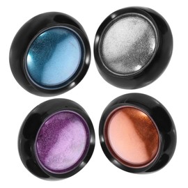 VICASKY 4pcs Nail Art Glitter Shimmering Fingernail Powder for Unique Manicure Styles Durable Nail Decors Fade Resistant Glitter Tools for Eye Catchy Designs