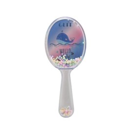 Gett Detangling Brush for Kids, Toddlers, and Adults, Soft Bristle Hair Brush, Wet Hair Brush with Confetti, Glitter, for Curly, Straight, Long or Short Hair (Whale)