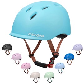 CELOID Kids Helmet,Baby Bike Helmets for Ages 8-10-16 Years Boys Girls,Adjustable Multi-Sport Cycling Skateboard Roller Skat Scooter Rollerblade Balance Skateboarding Helmet,Light-Blue