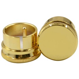 BNKENX Male XLR Noise Reducing Caps Gold-Plated PTFE (Teflon) Insulation Noise Stopper XLR Plug Dust Proof Caps Gold-Plated Male XLR Caps Pack of 2