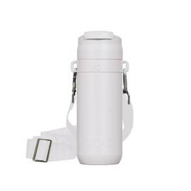 One Green Bottle - Brew Flask Edelstahl Wiederverwendbarer Isolierter Getränkebecher, Auslaufsichere Metallflasche, Multifunktional mit Klappverschluss, Griff und Träger, 400 ml Pilz