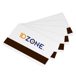 ID Zone Premium White Blank CR80 30 Mil PVC Cards with High Coercivity Mag Stripe- 500 per Pack IDZ-CR8030HI