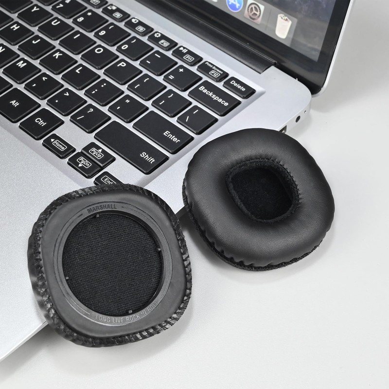 PESLNG Professional PU Leather Replacement Ear Pads Compatible with Marshall