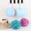 4 Pack Mesh Pouf Bath Sponges, 100g/Pc XXL Large Loofahs