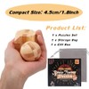 VolksRose 12pcs Wooden Brain Teaser Puzzles, IQ Challenge Puzzle Games,