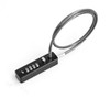 YAVINCOL Password Lock Padlock Wire Lock 4 Digit Password Dial