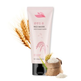 Rice Water Face Wash - Facial Cleansing Korean - Cleansing Foam Face - Rice Water Face Cleanser Face - Moisturising Face Wash Women - MrCuvaryas Facial Cleansing Foam with Rice