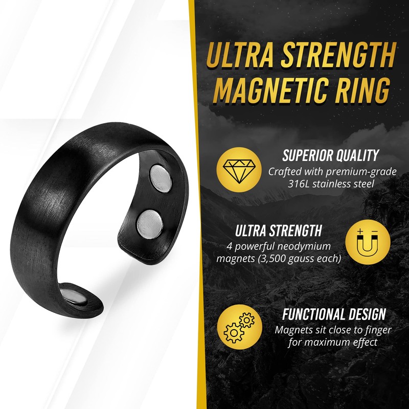 MagnetRX MagnetRX? Magnetic Ring - Elegant Stainless Steel Ring -