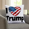 CafePress I Heart Trump Everyday Pillow Square Pillow, Decorative Accent