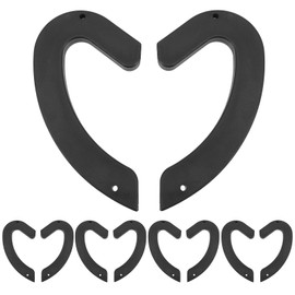 Toddmomy 8pcs Barbell & Dumbbell Wall Mounted Storage Rack, Black, Modern Style, Metal Material, Weight Rack, Dumbbell Racks