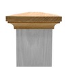 Flat Peak Newel Cap - 935 Style, for 3 1/2"