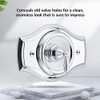 Renovation Shower Cover Plate for 2-Handle or 3-Handle to 1-Handle