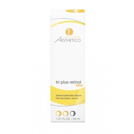 AESTHETICO tri plus retinol, 30 ml - Intensiv korrigierendes Serum mit Retinol, Retinyl Palmitat, Bakuchiol und pflanzlichen Extrakten, verbessert die Hautstruktur und mindert Fältchen, anti-aging