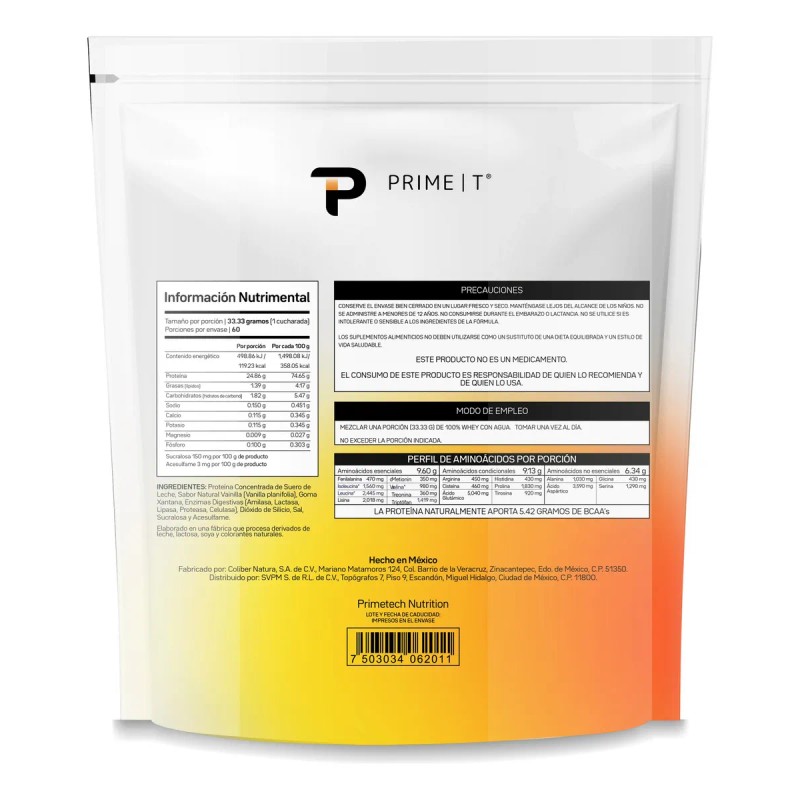 Protena Whey 100 Primetech 1 Kg De 30 Serv, 24