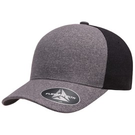 Flexfit Men's one_Size Delta Seamless Carbon Cap 2-Tone, Melange Blue/Melange Charcoal, Small-Medium