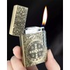 Constantine Lighter, Unique Side Wheel Trench Lighter, Refillable Butane Soft