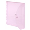 Transparent Envelope, Expandable, Punched Pockets A4 Red Pack of 10,