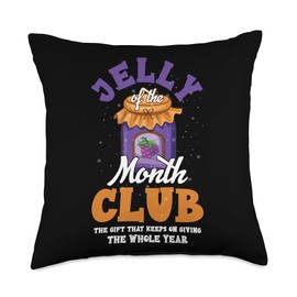 Vacation Jelly of the Month Clubs Merry Christmas Funny Throw Pillow, 18x18, Multicolor