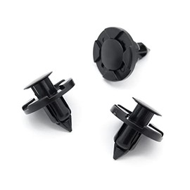 VVO Fasteners- Black Plastic Underbody Shields & Insulation Panel Fastener Clips for Mitsubishi Outlander (Including PHEV), ASX, Eclipse Cross, Lancer Evo X, (Pack of 10)