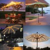 Outdoor Tent Lights Beach Shade Solar Clip Umbrella Lights Flexible