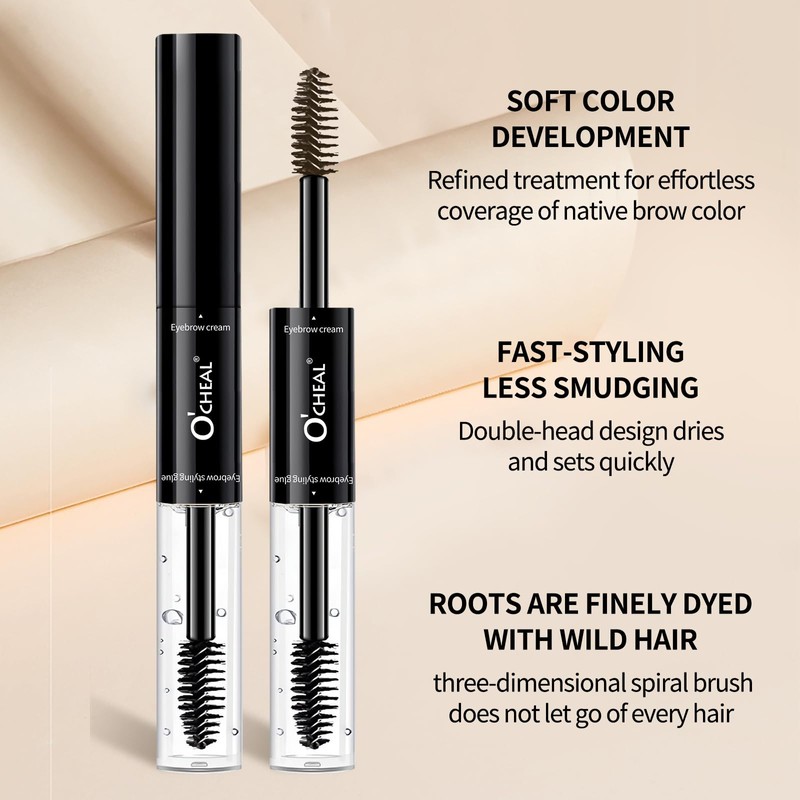 O'CHEAL 2 In 1 Double Head Black Curled Lashes Eyebrow