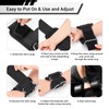 Weight Lifting Straps With Cuffed D Ring, Wrist Support, Heavy