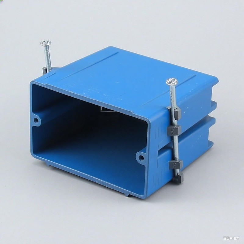 5-Pack-1-Gang PVC Electrical Outlet Box, 18 cu in Blue Switch