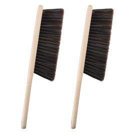 2 Pcs Wooden Hand Brush Clothes Soft Hair Carpet with Holes Wooden Handle Removal Carpet Brush for Cleaning Brushes Cleaning Tools for Furniture, Clothes and Hair Dust