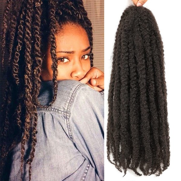 Ayana Marley Hair 3 Packs Marley Twist Braiding Hair Marley Braiding Hair For Faux Locs Crochet Hair 24Inch Long Afro Synthetic Hair Extensions (24 inch-3 pack, 4#)