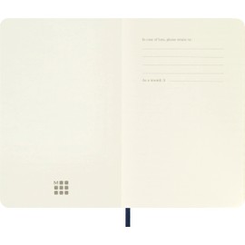 Moleskine Sapphire Blue Pocket Plain Notebook, Soft