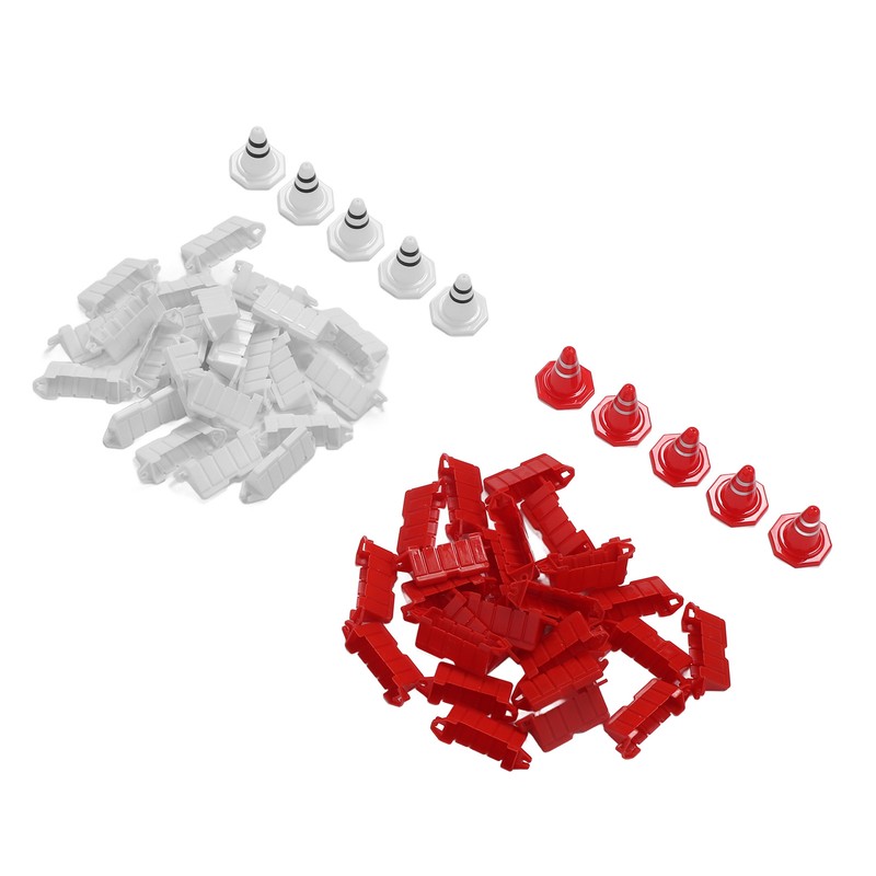 50pcs RC Car Racing Road Barrier Plastic Portable 10pcs RC