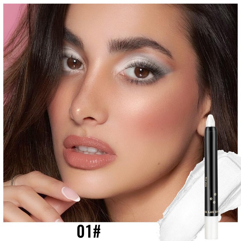 Erinde White Glitter Eyeshadow Pen, Waterproof & Long-Lasting White Eyeshadow