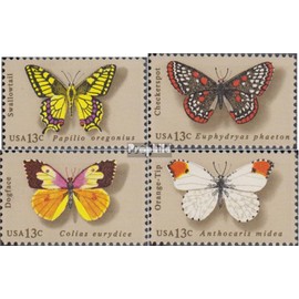 U.S. 1300-1303 (complete.issue.) unmounted mint/never hinged ** MNH 1977 Butterflies (Stamps for collectors) Butterflies