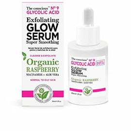 GLYCOLIC Acid exfoliating Glow serum Organic Raspberry 30 ml