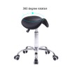 SSLine Adjustable Saddle Rolling Chair, Hydraulic Stool with Wheels, Swivel