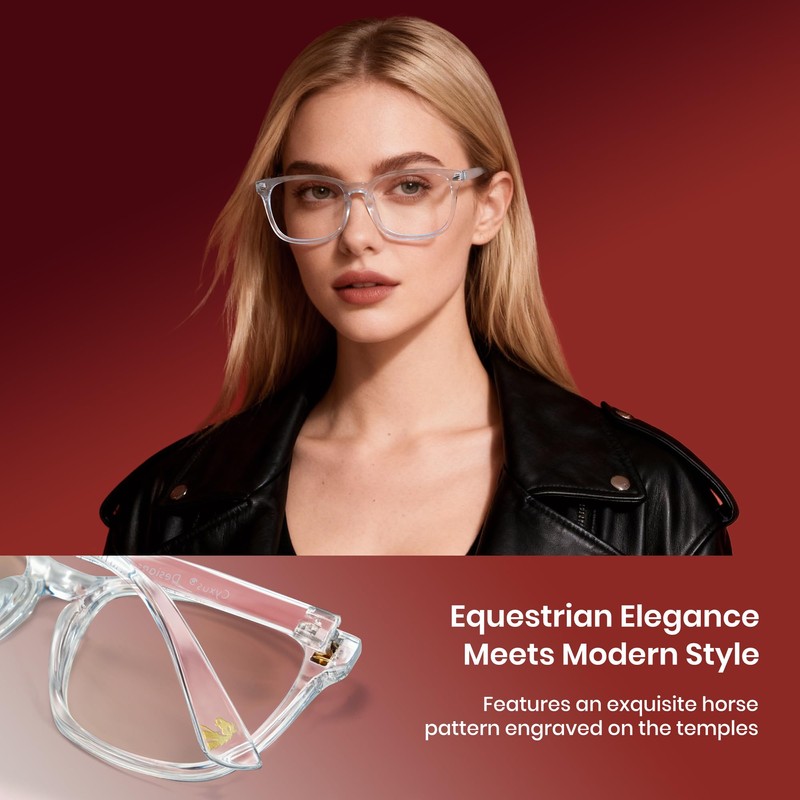 Cyxus 2026 Zodiac "Year of the Afternoon" Glasses, Good Lucky,