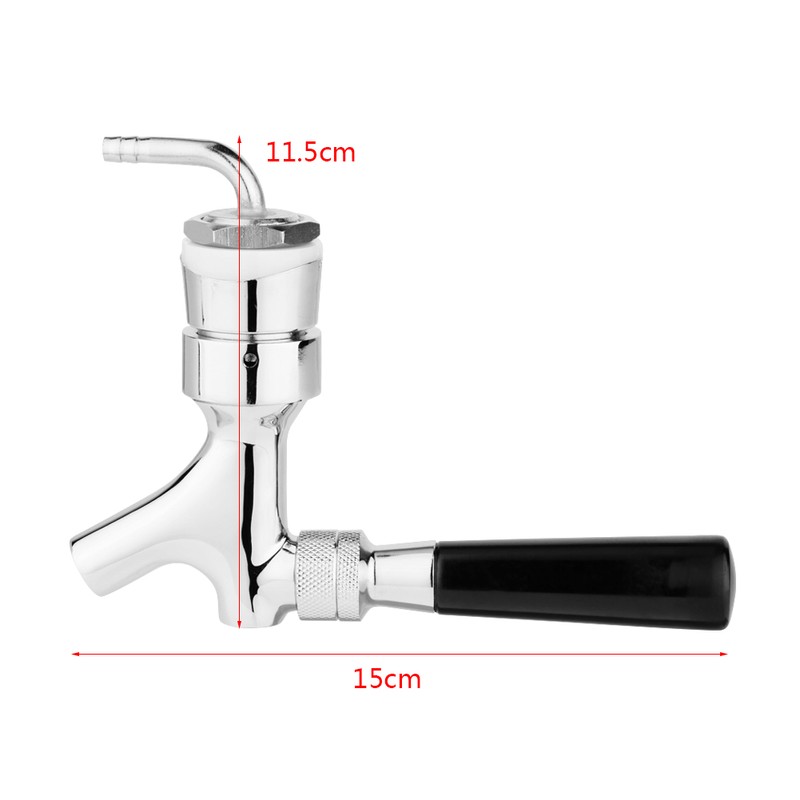 Beer Tap Faucet Draft Shank With Elbow 1-2/5''X3/16'' Brass Tube