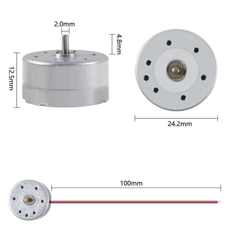 Alinan 20pcs Mini Generator Motors 3V-12V DC Motor Electric Motor