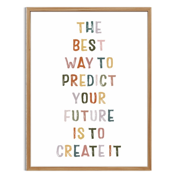 TracyArt Motivational Posters for Classroom, The Best Way To Predict