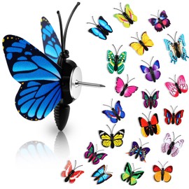 Butterfly 30 Pack Thumb Tacks Decorative Push Pins Butterfly Push Pins Colorful Cute Pushpin for Photo Wall Cork Board Bulletin Board Home Wall Pattern Decoration (Colorful,1.57 in) | Epakh