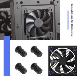 Create idea 100Pcs Computer Case Cooling Fan Installation Screw Replacement PC Case Fan Screws Compatible with 70mm 80mm 90mm 92mm 120mm 140mm Computer Case Fan Black