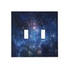 Fantastic Nebula Milky Way 2 Gang Double Toggle Wall Plate